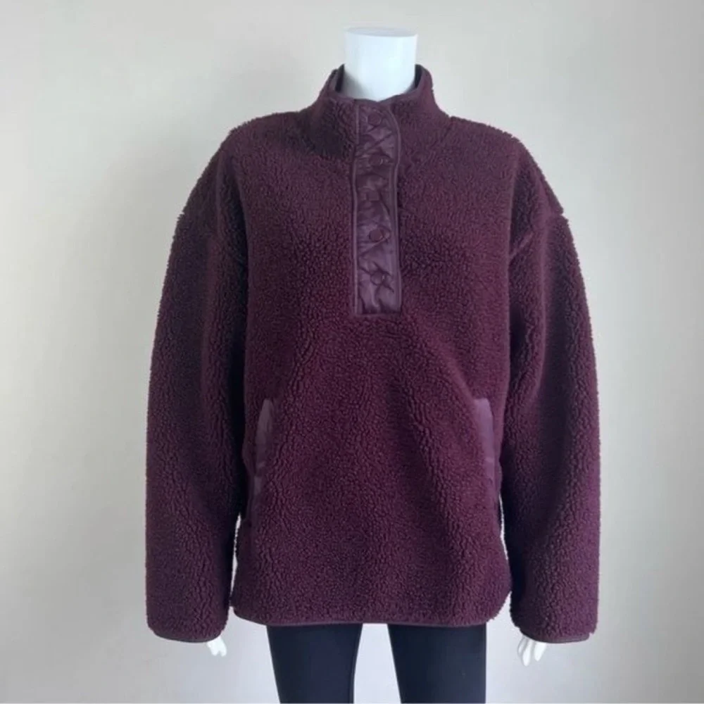 Athleta NWT Cozy Snap Sherpa - Picture 3 of 4